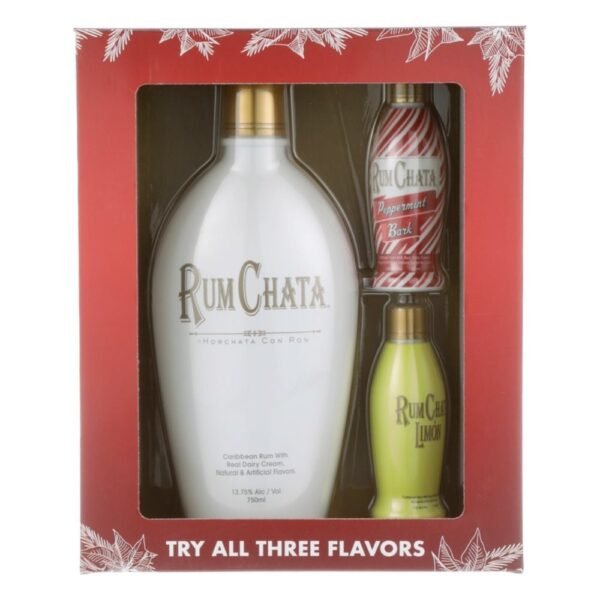 RumChata with 100mL Limón and 100mL Peppermint Bark